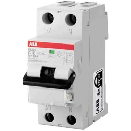 1 pcs - ABB RCBO, 20A Current Rating, 2P Poles, 30mA Trip Sensitivity, System Pro M Compact Range