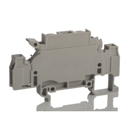 5 pcs - Entrelec D Series Grey Fused DIN Rail Terminal, 1.5mm², Screw Termination, Fused