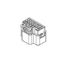 1 pcs : 15332177 - Automotive Connectors 16P FM BLK CONN ASSY GT 150 SERIES 15AMP