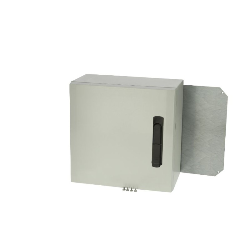 1 pcs - Fibox Polycarbonate Wall Box, IP66, 400 mm x 400 mm x 210mm