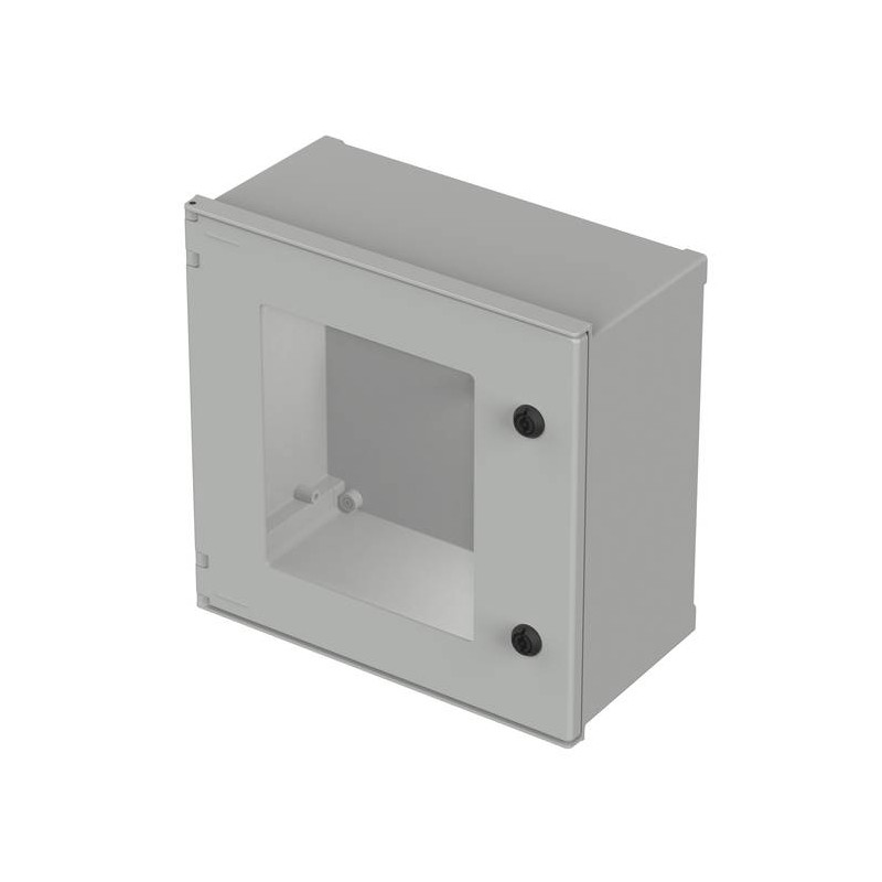 1 pcs - Bopla Polysafe Series Fibreglass Reinforced Polyester Wall Box, IP66, Viewing Window, 400 mm x 400 mm x 200mm