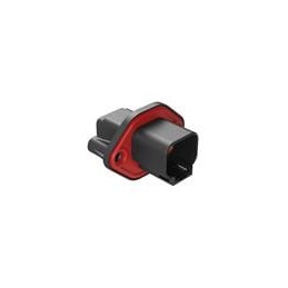 1 pcs : ATP04-2P-PM07G - Automotive Connectors 2 Pin Rcpt Screw Pnl Mnt W/Gasket Blk