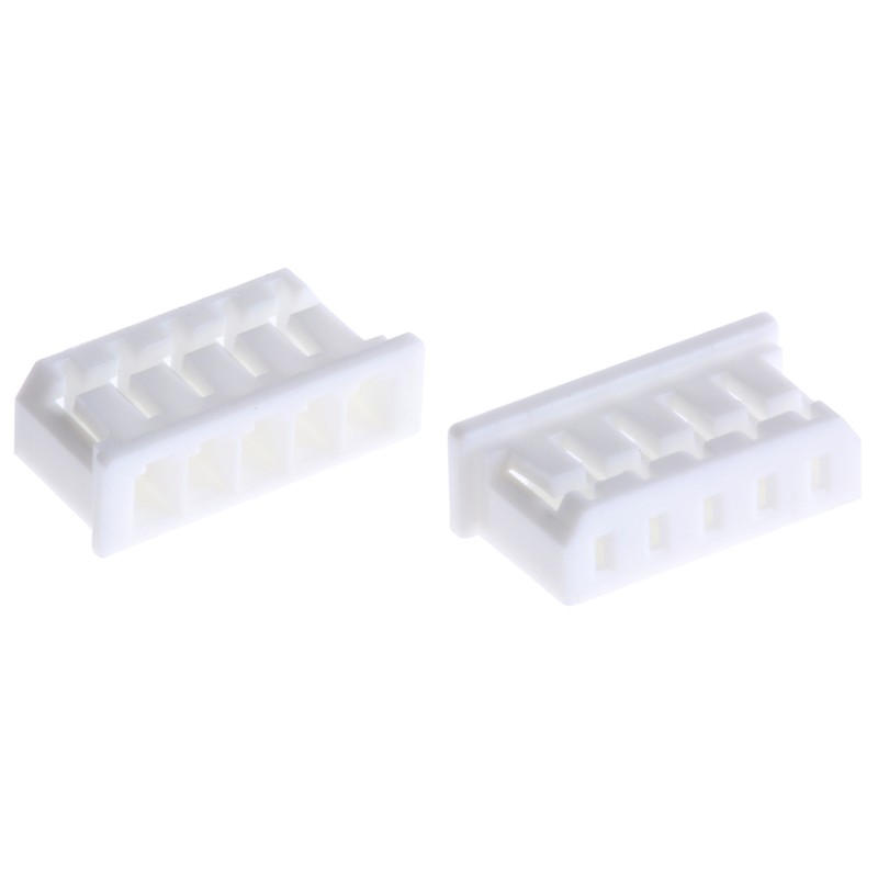5 pcs - Molex, 51004 Female Connector Housing, 2mm Pitch, 5 Way, 1 Row