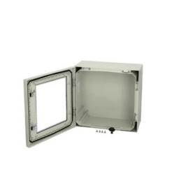 1 pcs - Fibox Polycarbonate Wall Box, IP66, 400 mm x 400 mm x 210mm