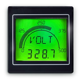 1 pcs - Trumeter LCD Digital Panel Multi-Function Meter, 68mm x 68mm