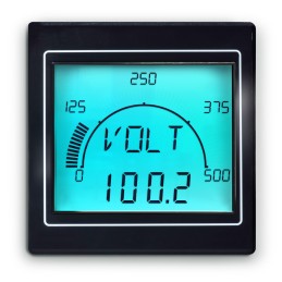 1 pcs - Trumeter LCD Digital Panel Multi-Function Meter, 68mm x 68mm