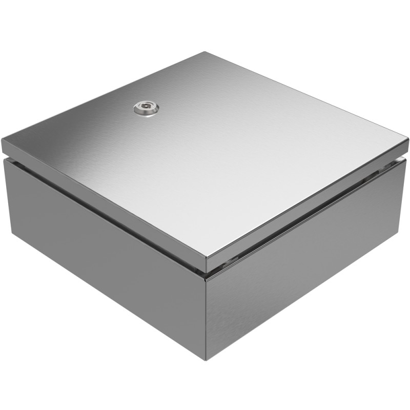 1 pcs - RS PRO 304 Stainless Steel Wall Box, IP66, IP69, 300 mm x 300 mm