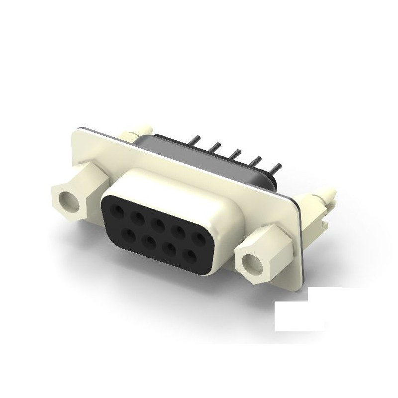 5 pcs - TE Connectivity 9 Way Vertical Board Mount PCB D-sub Connector Socket, 2.77mm Pitch