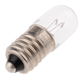 10 pcs - RS PRO E10 Indicator Light, Clear, 28 V, 40 mA, 4000h