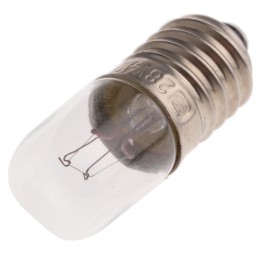 10 pcs - RS PRO E10 Indicator Light, Clear, 28 V, 40 mA, 4000h