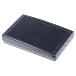 1 pcs - Pactec SH Series Black ABS Desktop Enclosure, Sloped Front, 146.5 x 91.44 x 28.8mm
