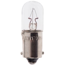 10 pcs - RS PRO BA9s Indicator Light, Clear, 12 V, 170 mA, 3000h