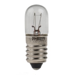 10 pcs - RS PRO E10 Indicator Light, Clear, 24 V, 120 mA, 3000h