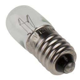 10 pcs - RS PRO E10 Indicator Light, Clear, 24 V, 120 mA, 3000h