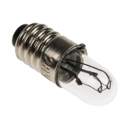 10 pcs - RS PRO E5 Indicator Light, Clear, 28 V, 40 mA, 4000h