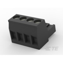 5 pcs - TE Connectivity 5mm Pitch 4 Way Pluggable Terminal Block, Plug, Cable Mount, Screw Termination