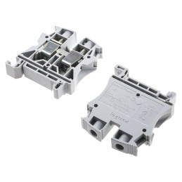 5 pcs - Legrand 371 Series Grey DIN Rail Terminal Block, 16mm², Single-Level, Screw Termination