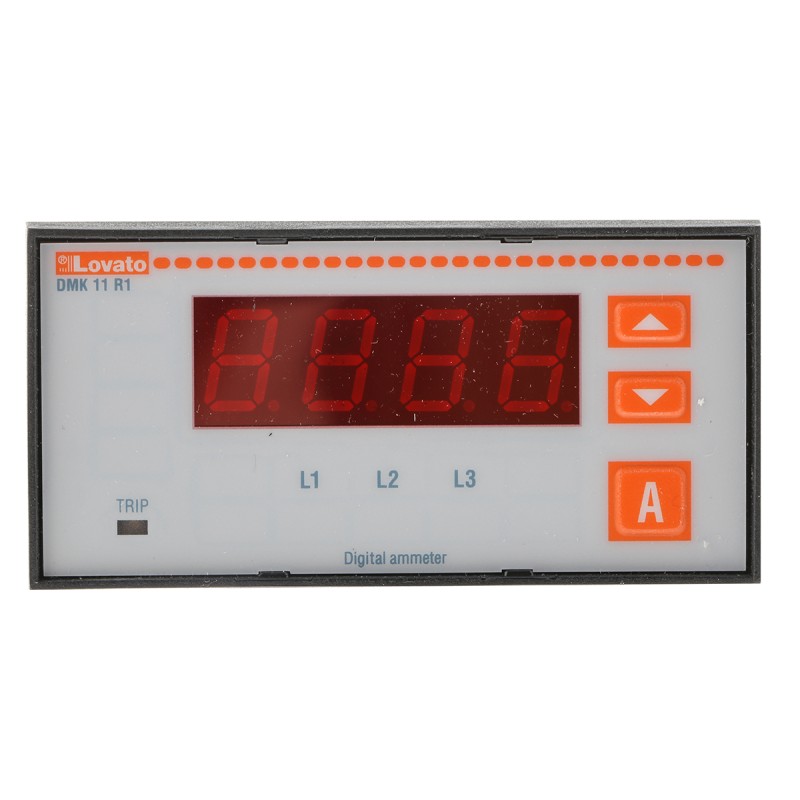 1 pcs - Lovato Digital Ammeter AC, 45mm x 91mm, ±0.5 %