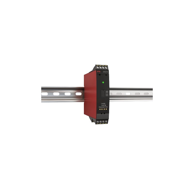 1 pcs - PR Electronics 6400 Temperature Transmitter Bipolar, Linear Resistance, Potentiometer, RTD, TC Input, 7.2 - 30 V