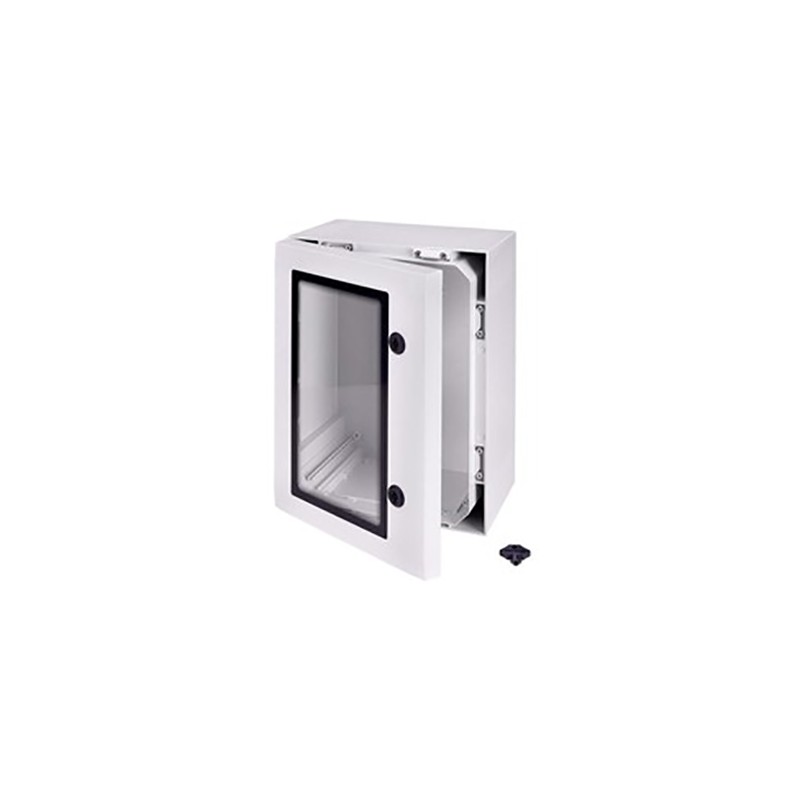 1 pcs - Fibox ARCA Series Polycarbonate Wall Box, IP66, Viewing Window, 600 mm x 400 mm x 210mm