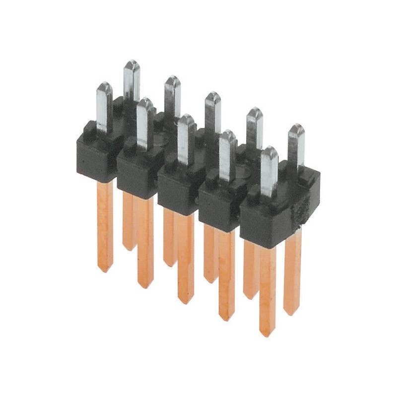 5 pcs - Molex C-Grid III Series Straight Through Hole Pin Header, 30 Contact(s), 2.54mm Pitch, 2 Row(s), Unshrouded