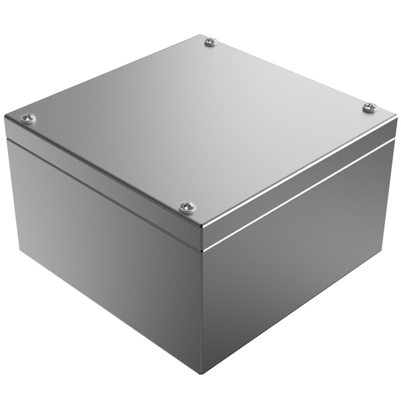1 pcs - Rose Stainless Steel Enclosures Series Stainless Steel Enclosure, IP66, 200 mm x 200 mm x 121mm