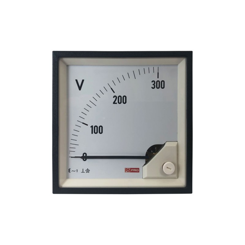 1 pcs - RS PRO Analogue Voltmeter AC, Analogue Display 0.01