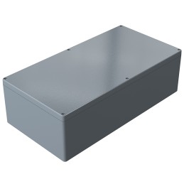 1 pcs - Rose Aluminium Standard Series Grey Die Cast Aluminium Enclosure, IP66, IK09, Grey Lid, 310 x 600 x 181mm