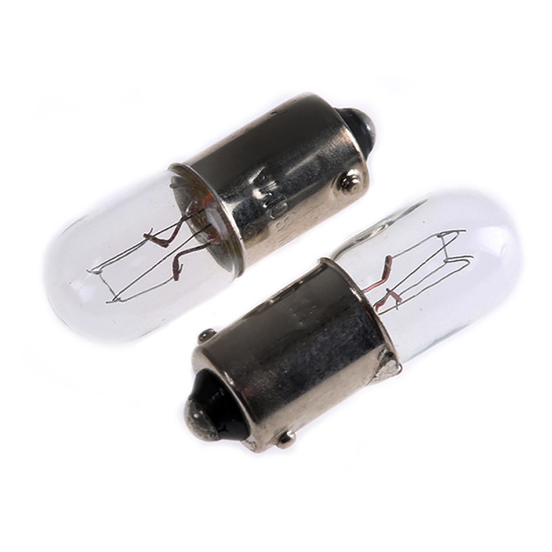 10 pcs - RS PRO BA9s Indicator Light, Clear, 28 V, 80 mA, 7500h