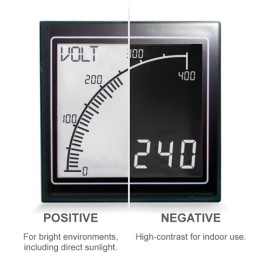 1 pcs - Trumeter APM Analogue Panel Ammeter DC, 68mm x 68mm