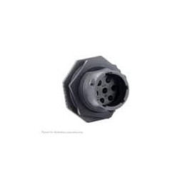1 pcs : UTSX7147P - Standard Circular Connector Jam nut receptacle, without backshell, for 7 male contacts, IP68/69K