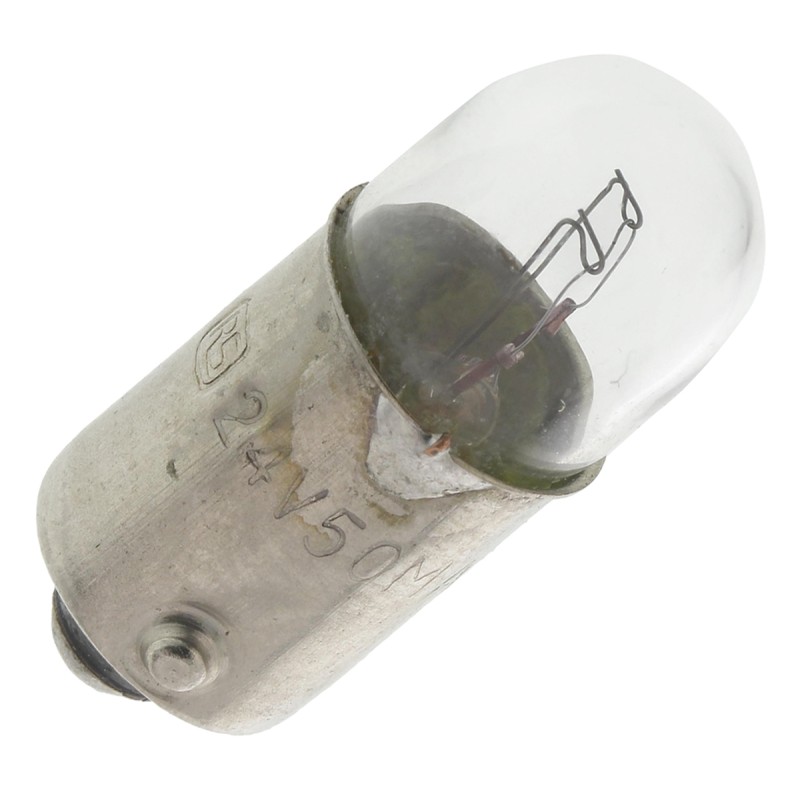 10 pcs - RS PRO BA9s Indicator Light, Clear, 24 V, 50 mA, 10000h