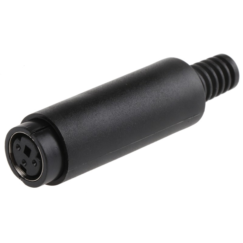 5 pcs - RS PRO 3 Pole Miniature Din Socket, 1A, 50 V ac/dc, Female, Cable Mount