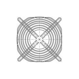 1 pcs : LZ23 - Fan Cords & Accessories Metal Finger Guard for 92mm Size Fans, 6-Ring