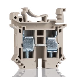 5 pcs - RS PRO Beige DIN Rail Terminal Block, 2.5mm², Screw Termination