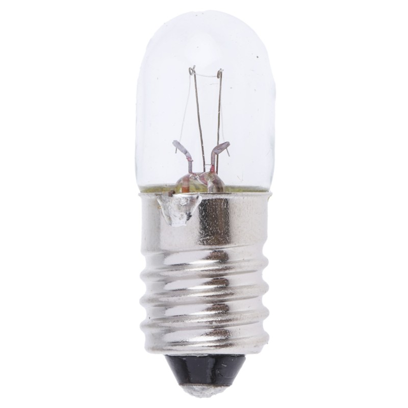 10 pcs - Orbitec E10 Indicator Light, Clear, 28 V, 40 mA, 1000h