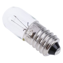 10 pcs - Orbitec E10 Indicator Light, Clear, 28 V, 40 mA, 1000h