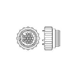 1 pcs : 206037-4 - Standard Circular Connector CPC PLUG ASSEMBLY SZ 17-16