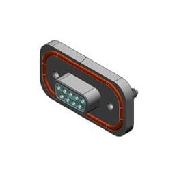 1 pcs : MDB-E09SA-700 - D-Sub Standard Connectors PCB FEMALE RIGHT AGL IP67 9 POSITION