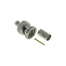 1 pcs : UPL220-014 - RF Connectors / Coaxial Connectors BNC Plug 75 Ohm Full CRMP STR