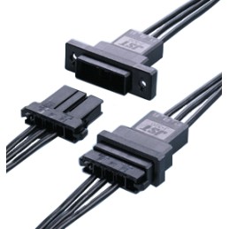 200 pcs - JST, F32 Male Connector Housing, 5.08mm Pitch, 4 Way, 1 Row