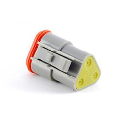 5 pcs - Amphenol Industrial, AT Automotive Connector Plug 3 Way, Crimp Termination