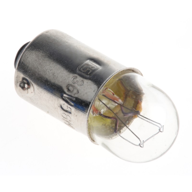 10 pcs - RS PRO BA9s Indicator Light, Clear, 36 V, 56 mA, 5000h