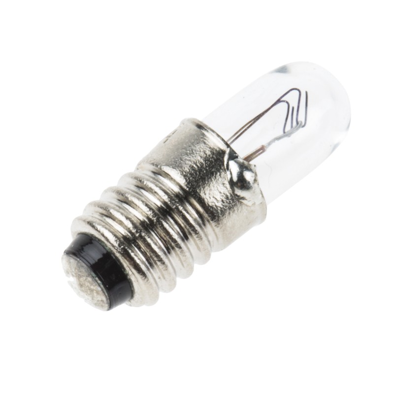 10 pcs - RS PRO E5 Indicator Light, Clear, 12 V, 83 mA, 10000h