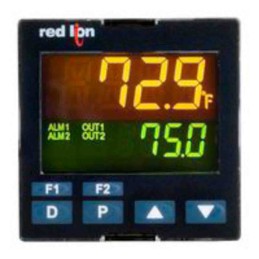 1 pcs - Red Lion PXU Panel Mount PID Temperature Controller, 48 x 48mm 1 Input, 2 Output Logic/SSR, Relay, 100 - 240 V