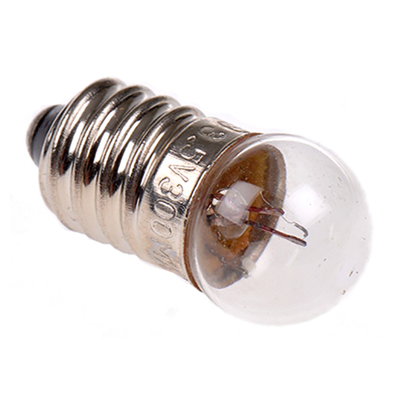 10 pcs - RS PRO E10 Indicator Light, Clear, 3.5 V, 300 mA, 1000h