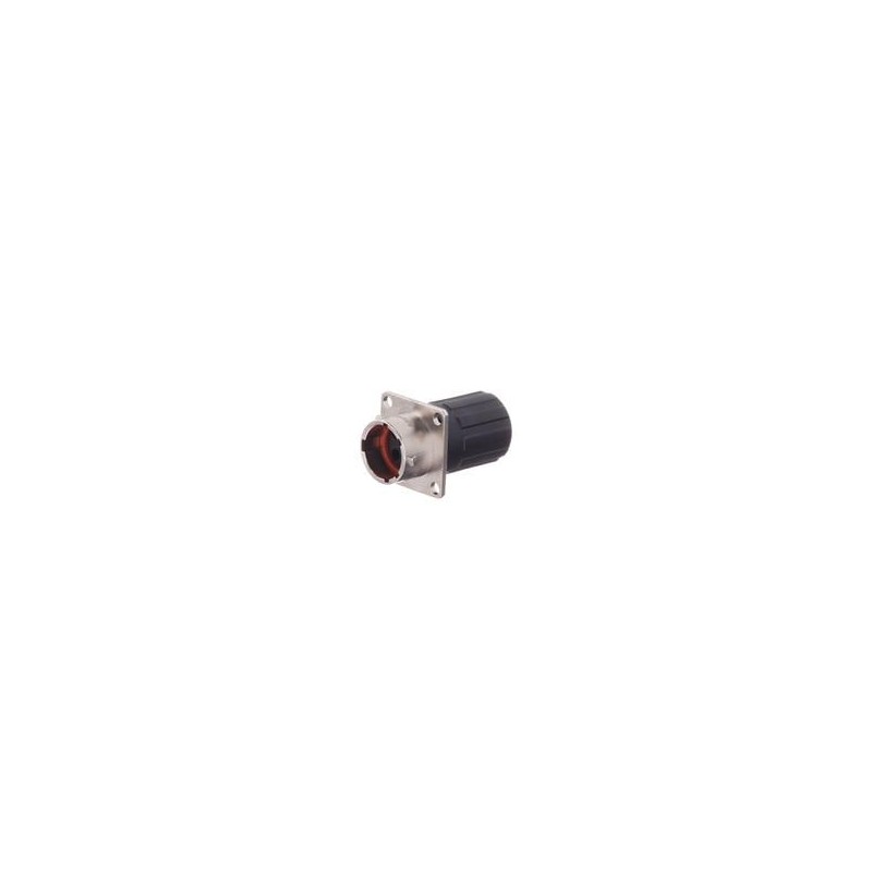 1 pcs : RT00124PNHEC03R - Standard Circular Connector Receptacle, Square Flange, 4 Position, Male, Shell Size 12, Silicone Seal,