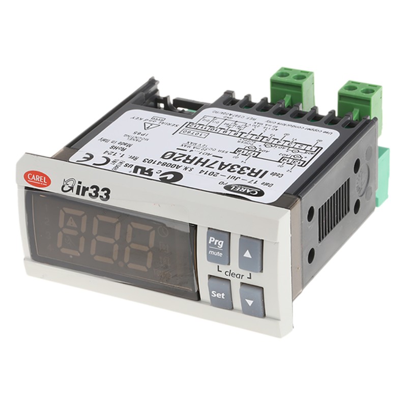 1 pcs - Carel IR33 Panel Mount PID Temperature Controller, 76.2 x 34.2mm, 4 Output SSR, 115 - 230 V ac Supply Voltage
