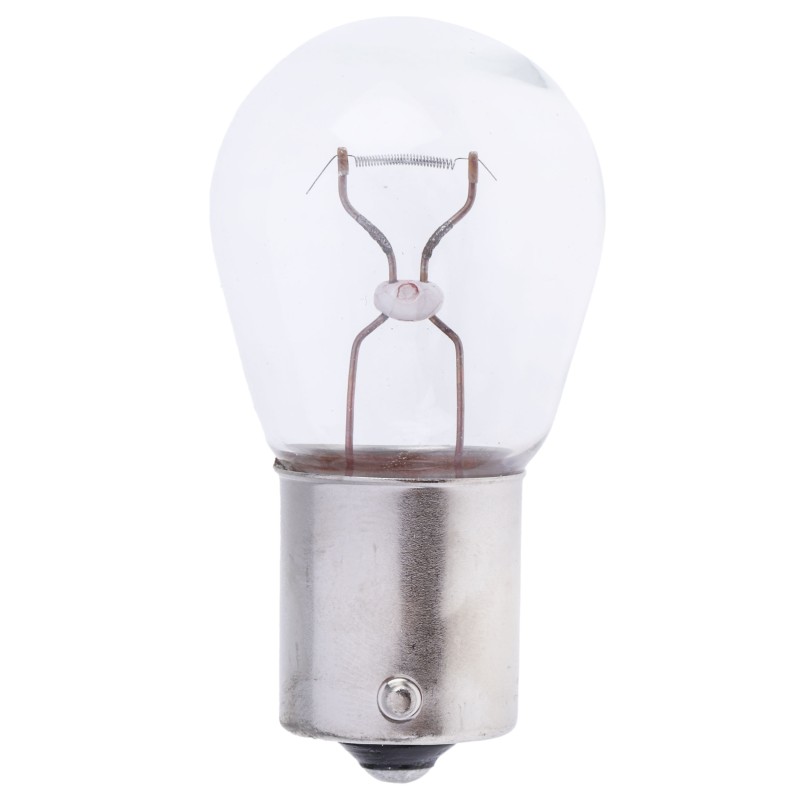 10 pcs - Osram BA15s Automotive Incandescent Lamp, Clear, 12 V