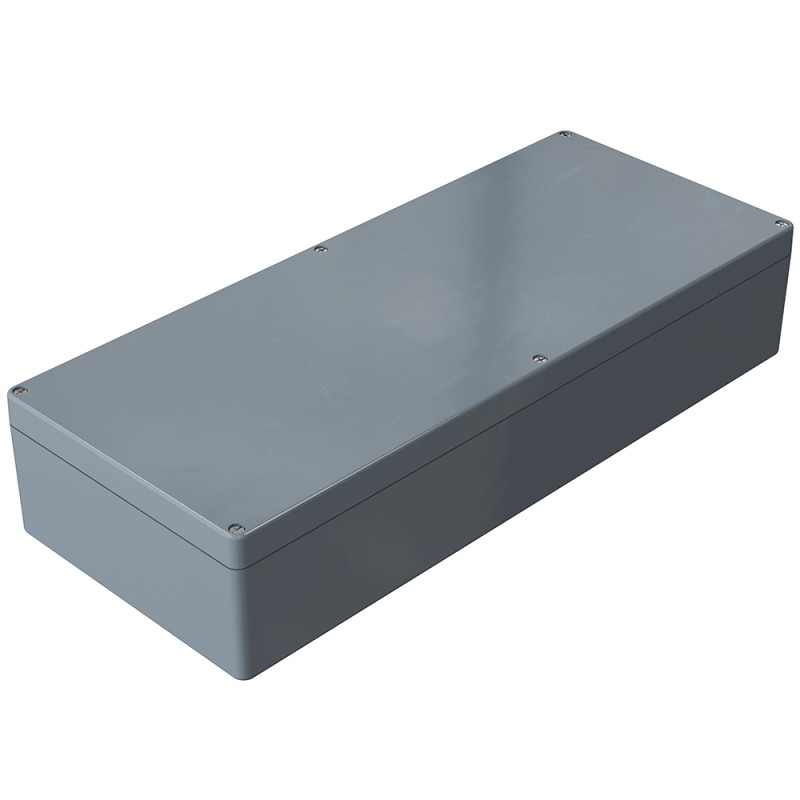 1 pcs - Rose Polyester Standard Series Grey Glass Fibre Reinforced Polyester Enclosure, IP66, IK08, Grey Lid, 250 x 600 x 121mm